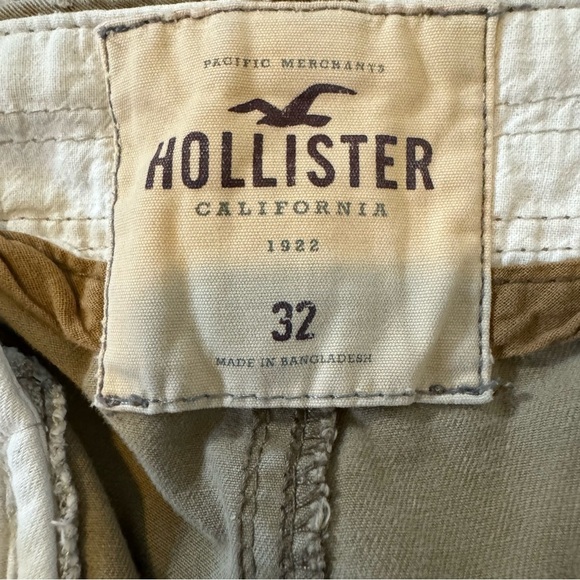 Men’s Vintage Y2K Hollister Cargo Shorts Outdoor Gorpcore Hike Baggy Khaki Sz 32 - Picture 6 of 12